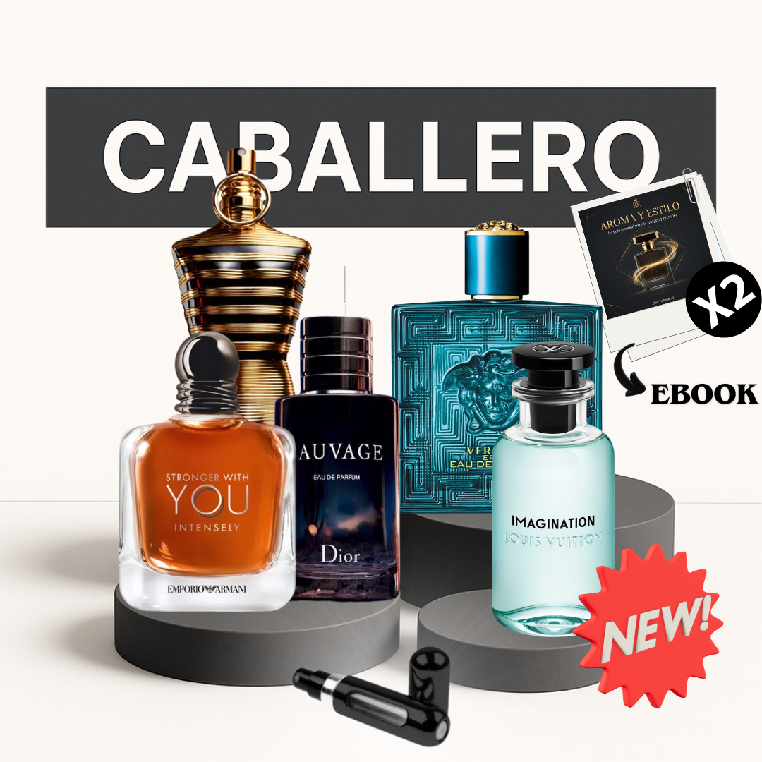 KIT 1 l x2Ebook+5 Perfumes+Perfumero